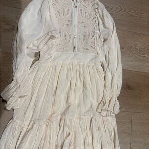 Elegant Cream Mini Dress